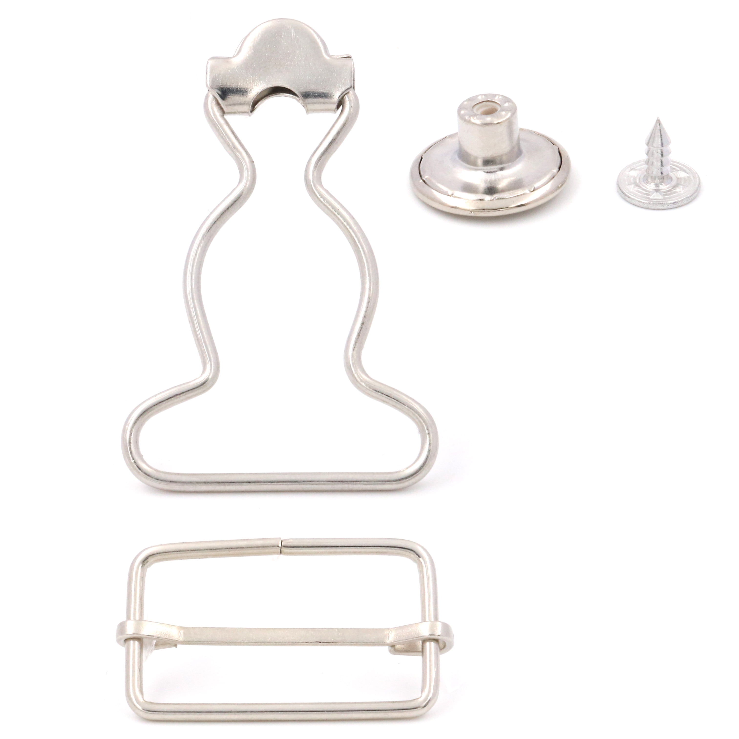 Fenggtonqii Overall Suspender Dungaree Buckles with Rectangle Slider