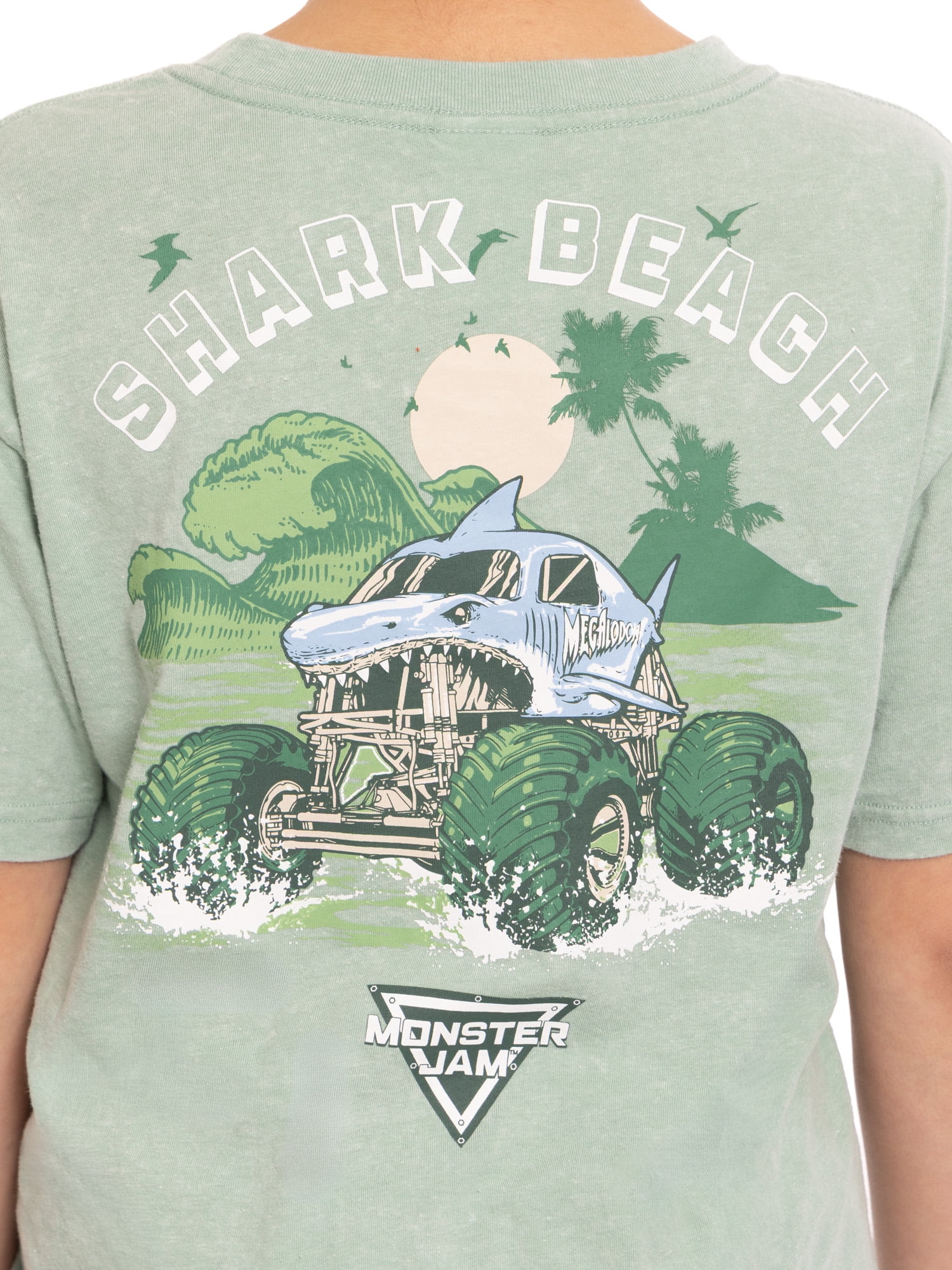 Monster Jam Boys Short Sleeve Graphic Tee and Matching Shorts Set, 2-Piece, Sizes 4-16
