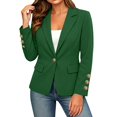 thumbnail image 3 of Breezora Women's Long Sleeve Single Button Blazer Work Suit Coat Casual Fall Office Jackets for Women, 3 of 7