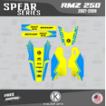 thumbnail image 4 of Kalair GFX Graphics Kit for Suzuki RMZ250 (2007-2009) Spear Series, 4 of 5