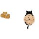 thumbnail image 1 of Figura de escritorio,Figura de cerdo para escritorio de oficina,decoración del hogar,Reloj de pared,Reloj de pared decorativo para baño y dormitorio.,Reloj de pared de gato silencioso y sin, 1 of 8