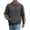 Dark Gray, variant on Gytharion Men's Contrast Stripe Sweatshirts Crew Neck Kangaroo Pockets Ribbed Cuffs Comfortable Pullovers Fall Winter Sports Sweatshirts