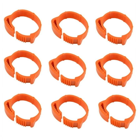 100Pcs Chicken Identification Leg Bands Tags Poultry Bird Duck Clip-on Rings