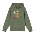 thumbnail image 5 of Scooby-Doo Zoinks Ruh Roh Adult Olive Long Sleeve Hoodie-XXL, 5 of 7