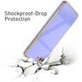 thumbnail image 4 of Case for iPhone7 Plus iPhone8 Plus, Soft Silicone Slim Case Electroplated Straight Edge Phone Case Shockproof Protective Case -Purple, 4 of 14