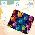 thumbnail image 3 of Dog Paw Print Mousepad 8.3x9.8 Inch Square Non-Slip Rubber Bottom Printed Desk Mat - Suitable for Office and Gaming, 3 of 6