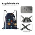 thumbnail image 6 of Easygdp Solar System Drawstring Backpack, Beach Sackpack, Travel Sackpack Lightweight for Sports, Gym, Travel, Swimming - Small, 6 of 9