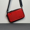 thumbnail image 1 of Women Waterproof Multifunctional Portable Crossbody Hard Shell Square Storage Small Portable Travel Case Toiletries Makeup Bag Deep Red, 1 of 6
