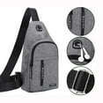 thumbnail image 3 of Pompotops Travel Hiking Crossbody Sling Backpack, Waterproof Strap Bag Crossbody Backpack With Headphone Hole Strap Backpack Hiking Backpack Multipurpose Crossbody Chest Bag, 3 of 7