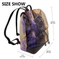 thumbnail image 2 of Yiaed Purple Flower Lazy Cat Print Laptop Backpack for Women Slim Computer Bag Work Travel College Backpack Purse Fits 14 Inch Notebook, 2 of 4