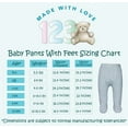thumbnail image 2 of 123 Bear Baby 100% Cotton Infant Pants with Footies 100% Cotton Unisex Boys Girls Multipacks, 2 of 4