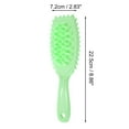 thumbnail image 5 of Unique Bargains 1 Pc Wave Edge Hair Shampoo Brush for Head Massage 8.86"x2.83"x1.3" Green, 5 of 6