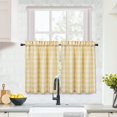 thumbnail image 2 of GymChoice Cafe Curtains,Buffalo Plaid Gingham Check Short Tier Curtains for Kitchen Bathroom Window Curtain for Bathroom or Kitchen Curtains, 2 of 8