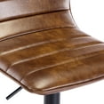 thumbnail image 5 of Duhome Elegant Lifestyle Modern Faux Leather Swivel Adjustable Barstools Hydraulic Counter Stools Yellowish Brown, 5 of 6