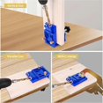 thumbnail image 4 of Pocket Hole Jig Kit for DIY Woodworking,Adjustable Woodworking Tool, 4 of 5