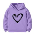 thumbnail image 4 of kamemir Girls Long Sleeve Shirts Casual Crew Neck Lace Loose Blouse Tops(Purple,6-7 Years), 4 of 6
