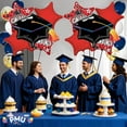 thumbnail image 5 of PMU Graduation "Congrats Grad" Red Foil Balloon Bouquet Pkg/5, 5 of 6