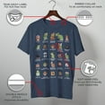 thumbnail image 3 of Men's Nintendo Super Mario Bros Character Guide  Graphic Tee Navy Blue Heather Small, 3 of 8