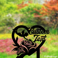 thumbnail image 3 of Craftnamesign Custom Memorial Grave Markers Garden Stake, Cemetery Outdoors Yard Garden, 3 of 4