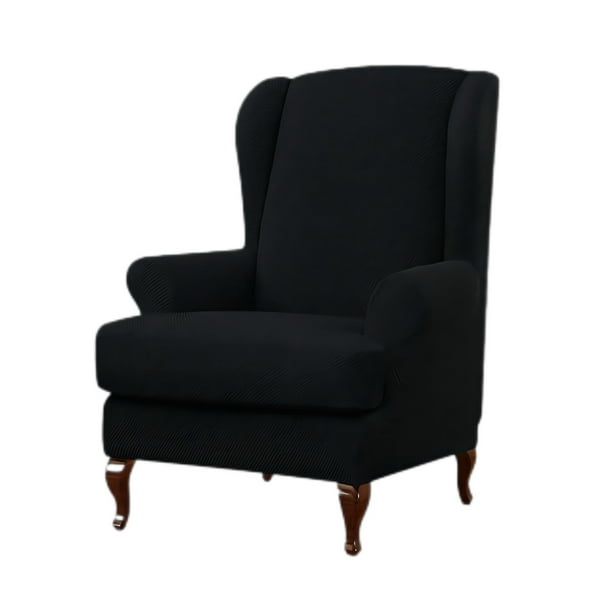 Stretch Wingback Chair Cover 2 Piece Wing Chair Slipcover