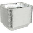 thumbnail image 2 of 100 Pack 9x13 Disposable Foil Pans Aluminum Drip Pans - Half Size Steam Table Aluminum Trays Without Lids - Great for Cooking, Heating, Storing, Prepping Food (9"x13"x2"), 2 of 2