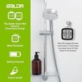 thumbnail image 3 of BALDR Digital Shower Clock with Timer - Waterproof Shower Timer for Kids & Adults - Perfect Bathroom Clock That Displays Time & Temperature - Battery Operated Digital Clock & Waterproof Timer (Black), 3 of 6
