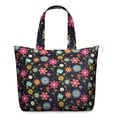 thumbnail image 1 of Vintage Daisy Print Weekender Bag Boho Flower Travel Tote, , Large Capacity, Adjustable Shoulder Strap, 1 of 5