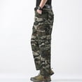 thumbnail image 5 of XADYUY Tactical Pants for Men Relaxed Fit Stretchy Camo Military Work Pants Water Resistant Hunting Hiking Pants Big and Tall Work Cargo Pants with Multi-Pockets,Green, 5 of 7