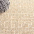 thumbnail image 6 of SAFAVIEH Micro-Loop Charlotte Solid Area Rug, Light Gold/Ivory, 5' x 5' Square, 6 of 7