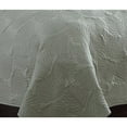 thumbnail image 4 of American Home Fashion Estate Collection Leaf Stitch II Quilt Set White Twin 2 Piece, 4 of 5