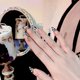 thumbnail image 3 of Press on Nails Uñas postizas francesas de cebra, puntas largas de uñas acrílicas, uñas de gel UV brillantes para mujeres y niñas, 24 piezas, 3 of 5