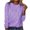 Purple#508, variant on Womens Tops Denim Plaid Printed Zipper Long Sleeve Top Long Sleeve Shirts For Women