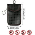 thumbnail image 3 of 2-Pack RFID Signal Blocking Key Fob Protector Pouch with Anti-Theft Hook and Dual Pockets for Car Security, 3 of 9