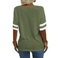 thumbnail image 5 of Dellytop Women V-Neck Half Sleeves Solid T Shirt, 5 of 6