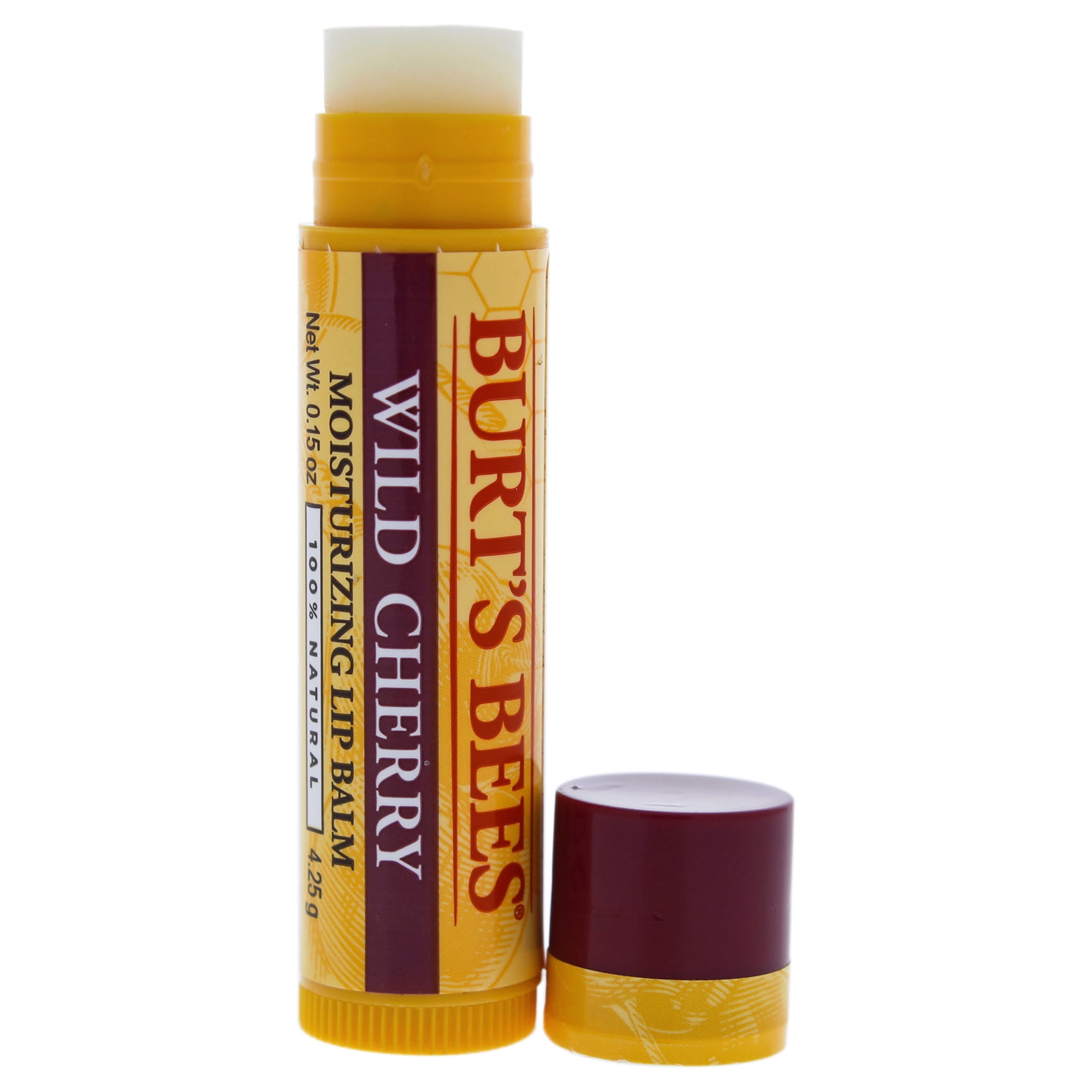 Wild Cherry Moisturizing Lip Balm by Burts Bees for Unisex 0.15 oz