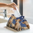 thumbnail image 5 of Goofa Cows Cattles Pattern Triangle Square Tissue Box Cover, Modern PVC Leathe Facial Paper Holder,Decorative Holder/Organizer for Bathroom Vanity Countertop, 5 of 9