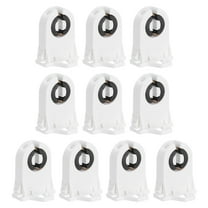 Uxcell T8 Lamp Holder,10 Pcs Light Socket Base Non-Shunted Tombstone Flame Retardant Lamp Sockets, White