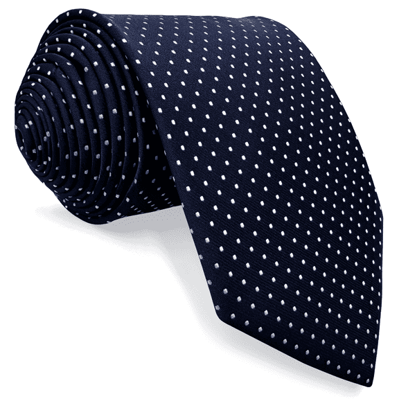 Men Tie Necktie Dark Blue Navy Dot Extra Long Size 63"