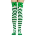 thumbnail image 2 of NMMUED Christmas Outfits for Women Over the Knee Socks Christmas Gifts for Women Candy Cane Socks Long Socks for Women Thigh High Stockings Thigh High Striped Socks G One Size, 2 of 6