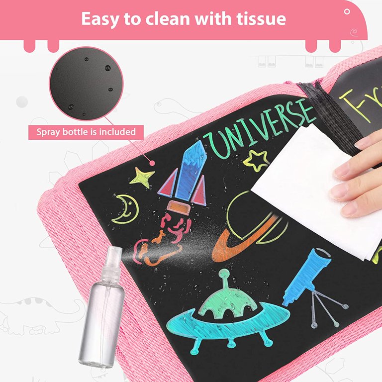 14 Pages Erasable Doodle Book For Kids - Toddler Activity Toy