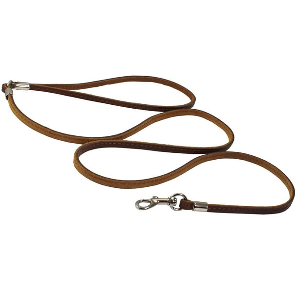 Dogs My Love Genuine Leather Classic Dog Leash 4 Ft Long 9 Sizes
