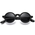thumbnail image 3 of HEPIDEM Acetate Men Retro Vintage Polarized Sunglasses for Women,Trendy UV400 Protection Round Frames Eyewear Zolman (Black Gray Small), 3 of 7