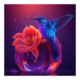 thumbnail image 1 of Cuadros Decorativos Kit de colibrí de pintura de diamante de taladro redondo completo DIY 5D decoración del hogar (sz3772) Wdftyju de costura negro 4 estilos, 1 of 9