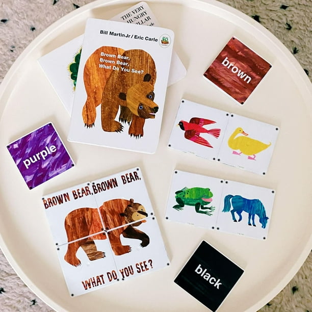 CreateOn Eric Carle Brown Bear Brown Bear Magnetic Tile Set