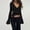 #0513-Black, variant on Long Sleeve Shirts for Women Lace Plain V Neck Fitted T-Shirt Dressy Business Casual Blouses 2026 Trendy Fall Tops