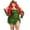 Green, variant on Diconna Deluxe Green Ivy Costume for Women, Sleeveless Fake Leaves Sequin Dress with Gloves Set