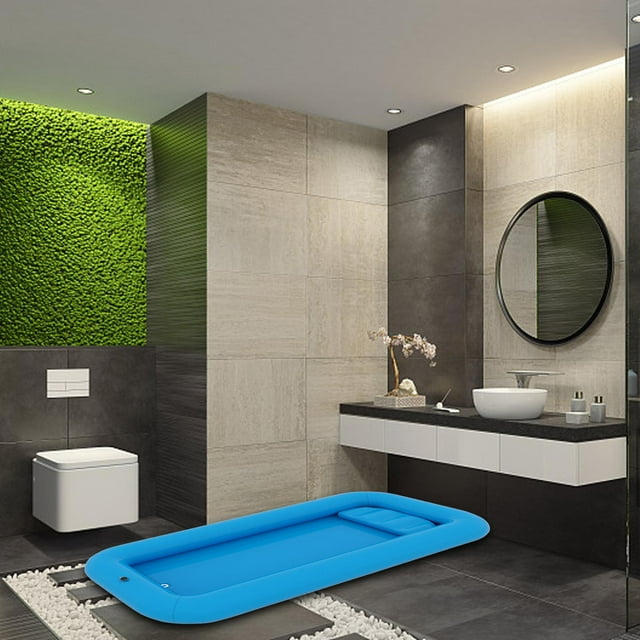 Bañera portátil, bañera inflable para adultos, bañera de ducha junto a la cama, lavabo de baño de PVC para ducha, baño de ayuda asistencial en la cama Yinane bañera inflable