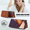 thumbnail image 4 of Case for Samsung Galaxy Note 20 Ultra, Crossbody Wristlet Case Wallet with RFID Blocking Card Slots KickStand Flip Folio PU Leather Magnetic Protective Cover Women for Galaxy Note 20 Ultra, Brown, 4 of 9