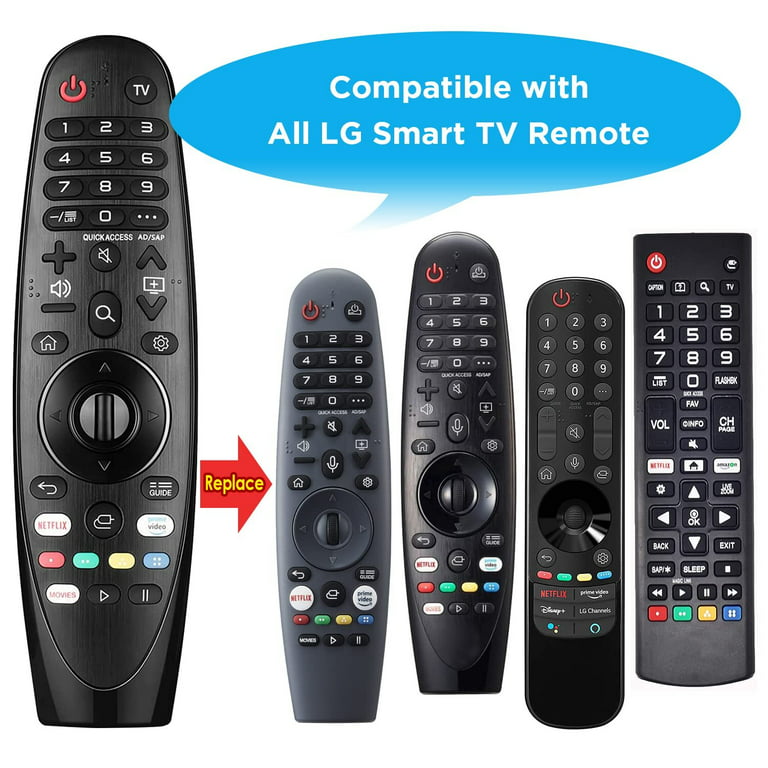  Universal Backlit Remote Control for All LG Smart TV Magic and  Infrared Remote Compatible with All Models of LG TVs : Electronics