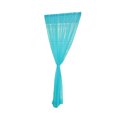 thumbnail image 4 of OUNONA Rideaux de Salon Rideaux en Voile Polyester Bleu Paon pour Propriétaires 1Pcs 39x79 Po, 4 of 4